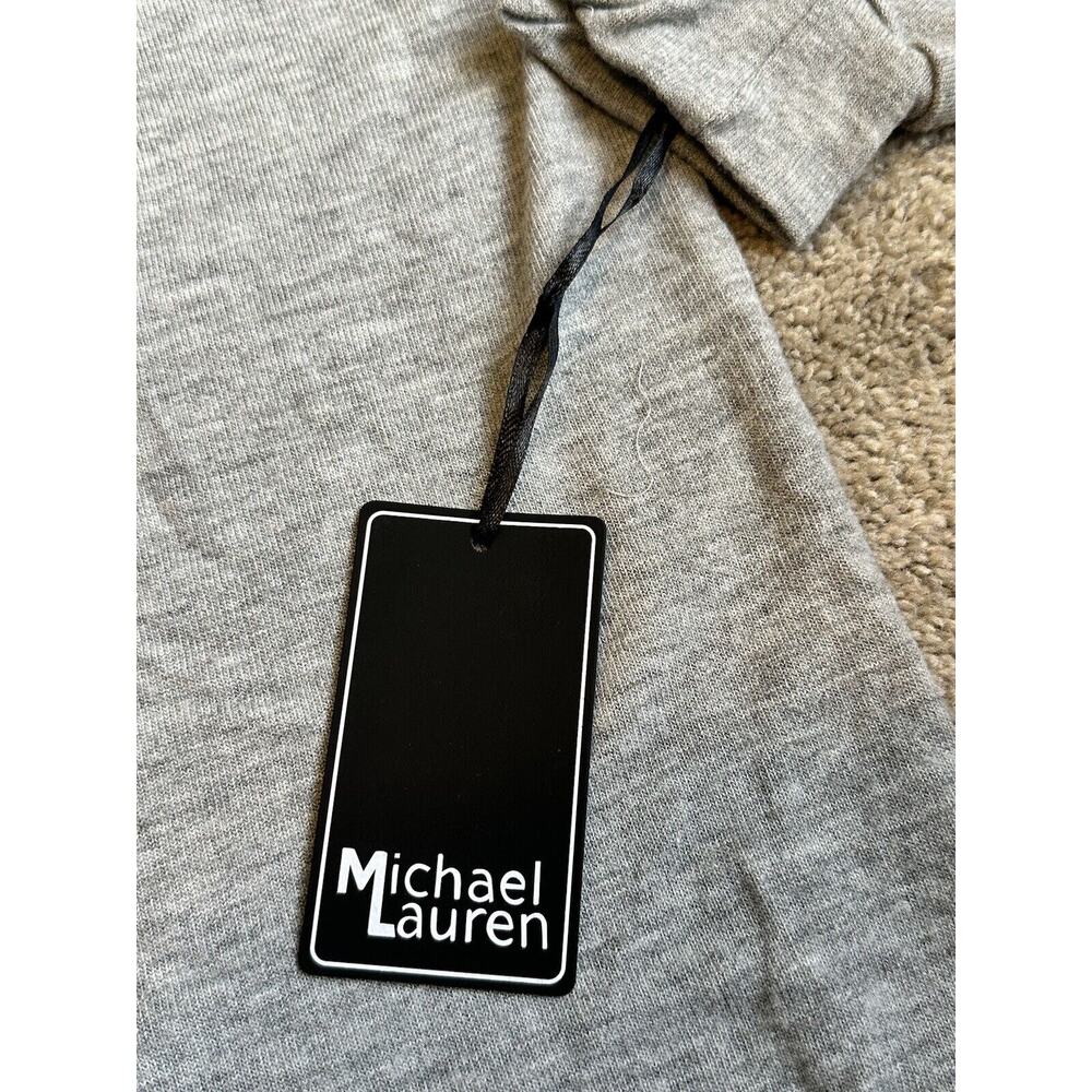Michael Lauren Women Medium Carson L/S Lace Up Front Hoodie Gray New - Picture 5 of 9